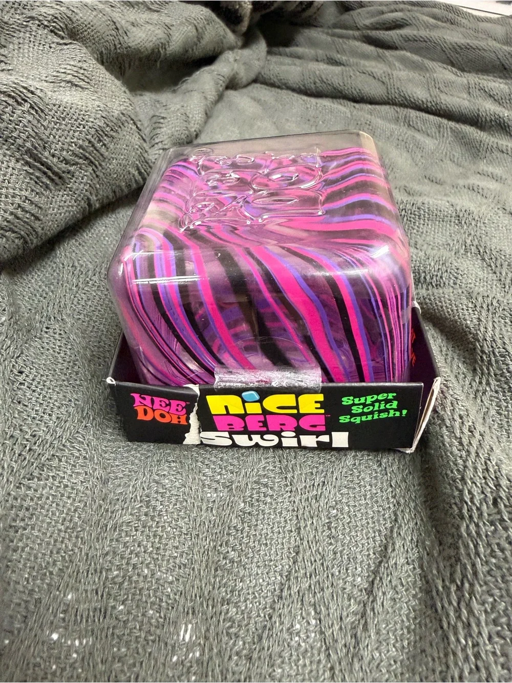 Nee Doh Nice Berg Swirl - Purple Pink and Black Swirl